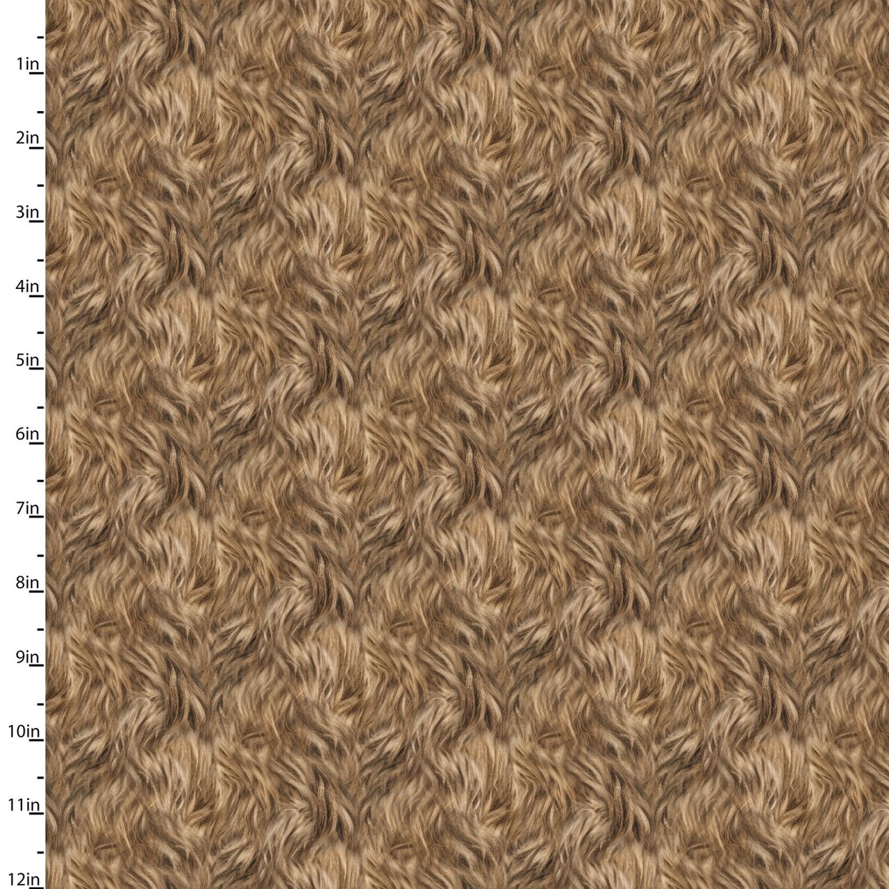 Fabric 3 Wishes Brown Bigfoot Hairy Situation Legendary Loner by the Quarter Yard 23815-BRN